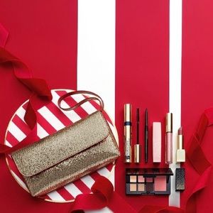 Estee Lauder PARTY SHIMMER 8 PC Makeup Complete Look in a Box SET NIB Glamour